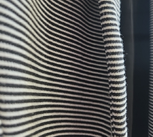 Matty M - Black and White Striped Open Blazer - Size Small - Picture 5 of 5